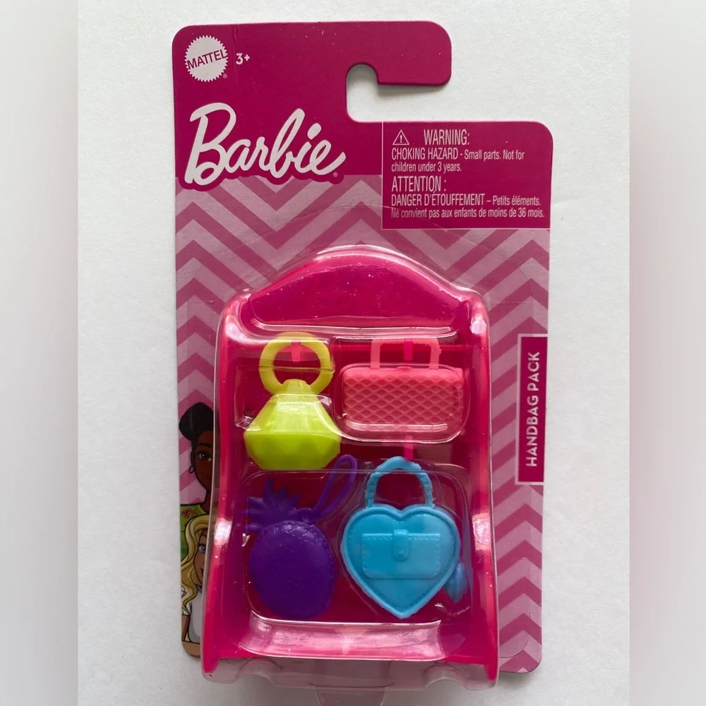 3 Pks Barbie Shoe, Handbag &‎ Headband Accessories